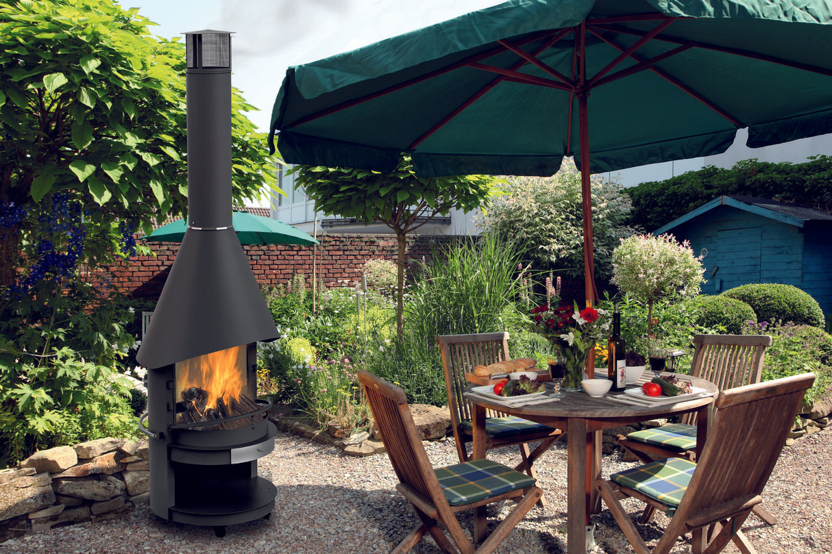 asado® Garten-Grillkamin "Fuego" 70cm - Stahl