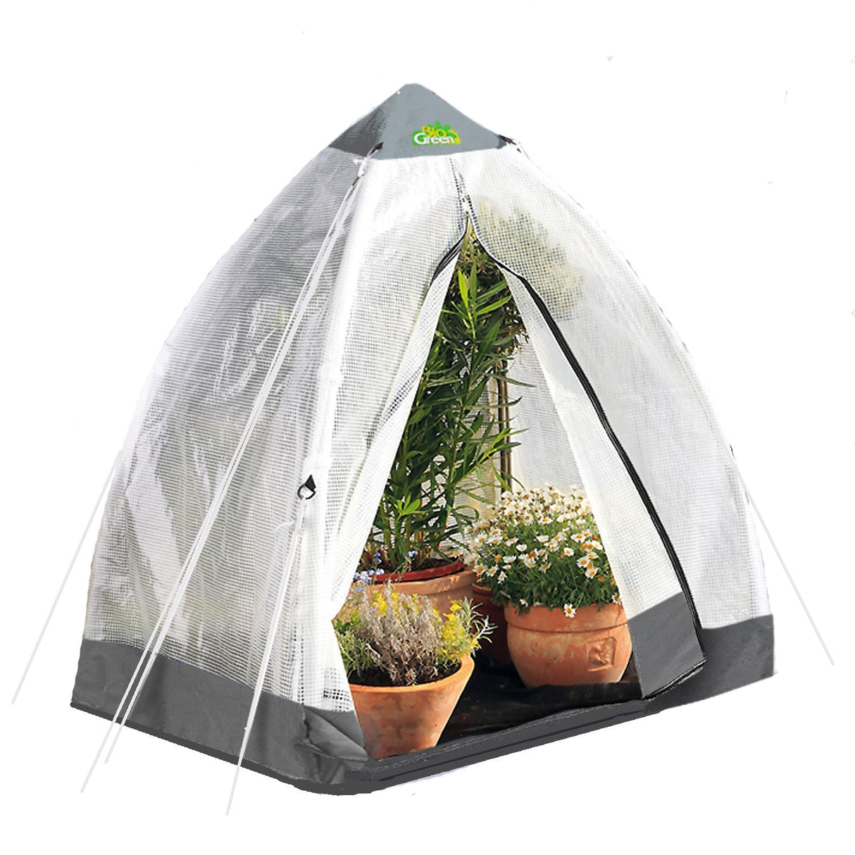 Biogreen Überwinterungszelt Gewächshaus Tropical Island M 130 x 130 x 150 cm