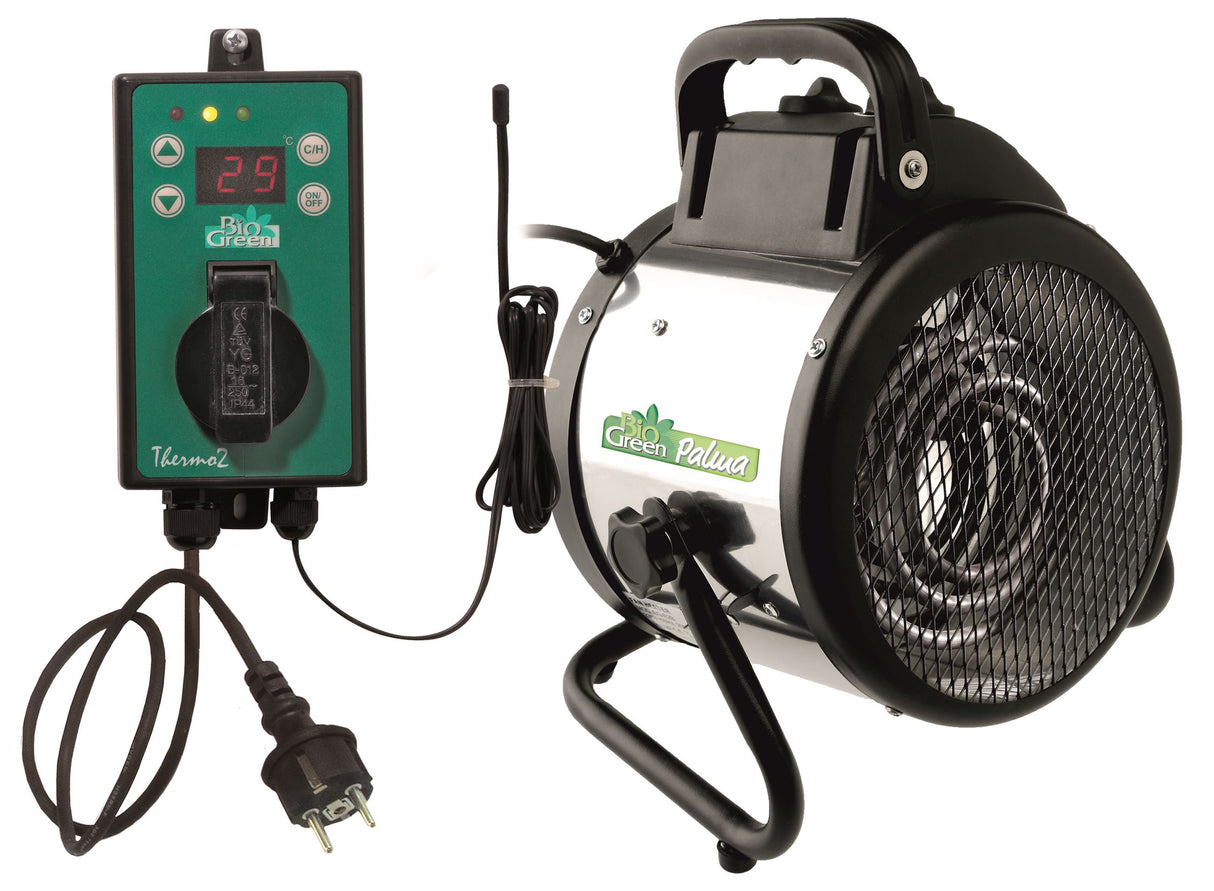 Biogreen Elektrogebläseheizung Palma Heizlüfter (Thermostat Digital)