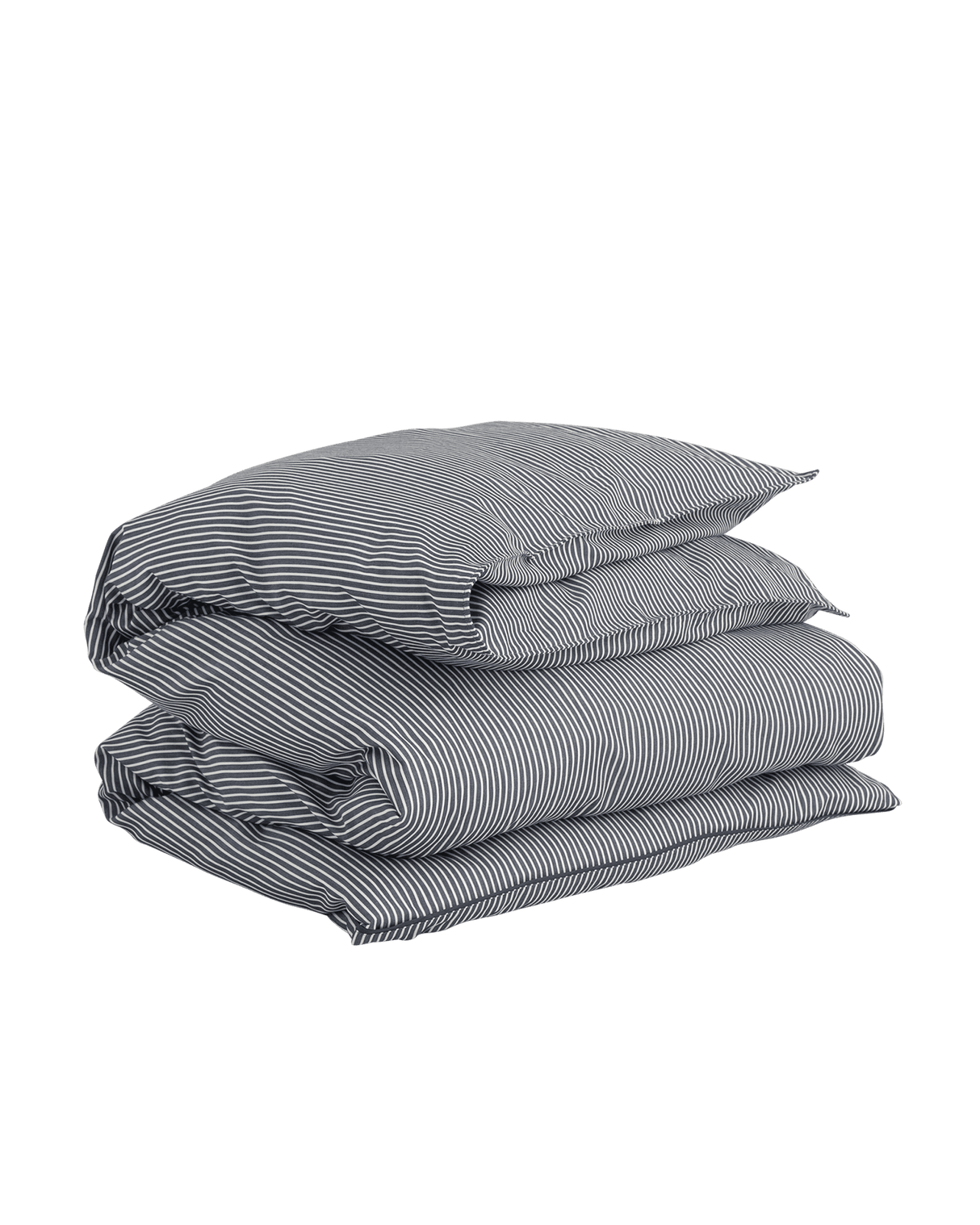 GANT Bettdeckenbezug Bettwäsche Yarn Dyed Stripe Evening Blue 135 x 200 cm