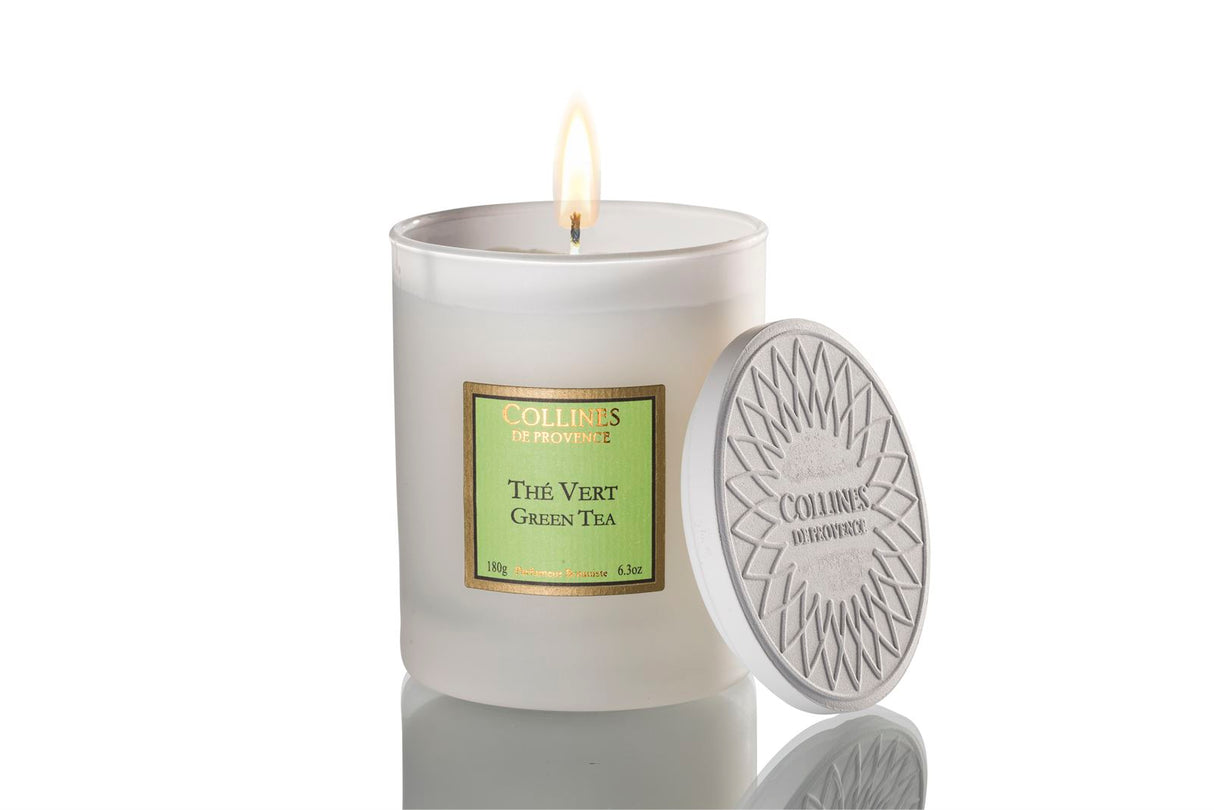 Collines de Provence Les Naturelles Duftkerze 180g Grüner Tee