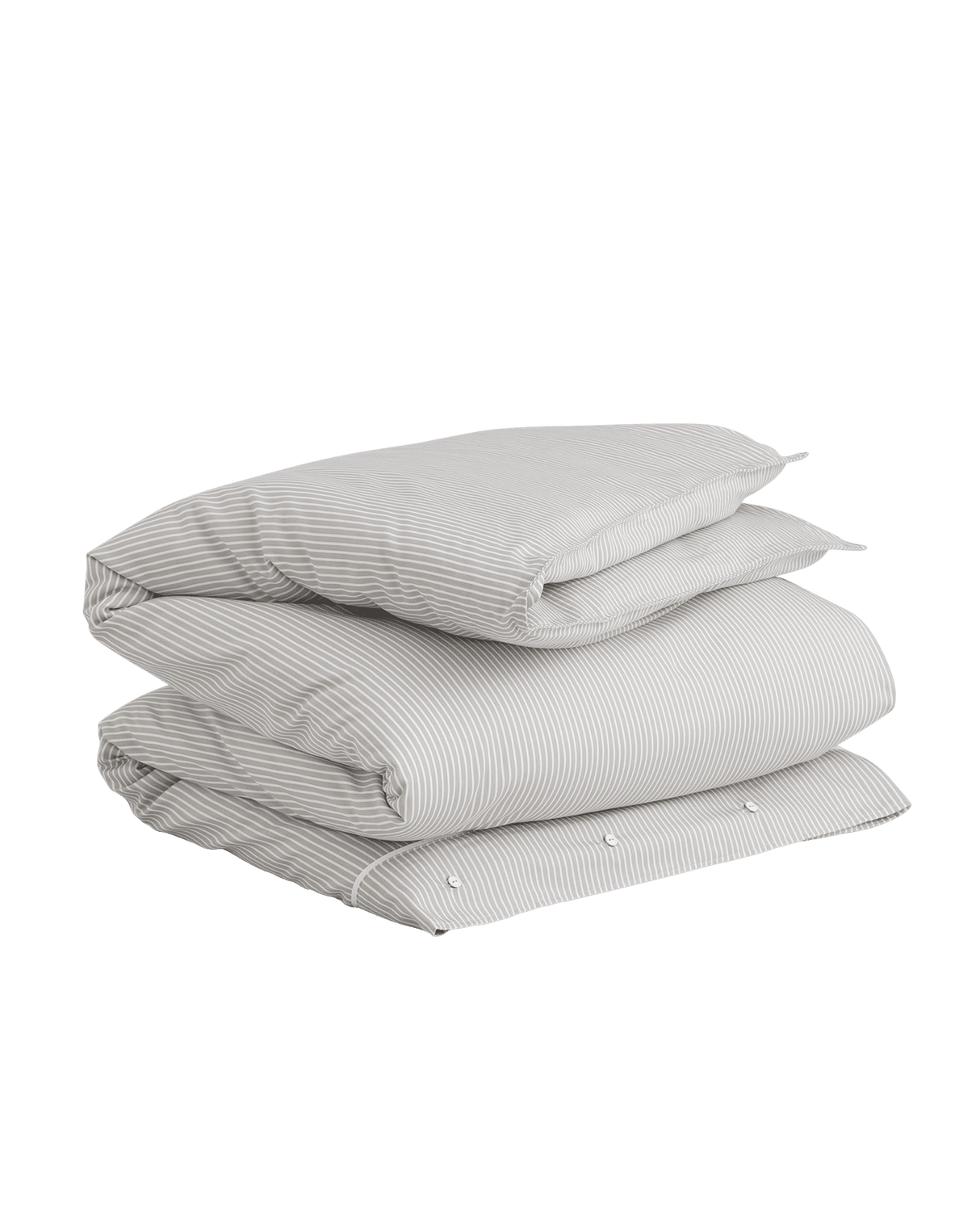 GANT Bettdeckenbezug Bettwäsche Yarn Dyed Stripe Grey 155 x 220 cm