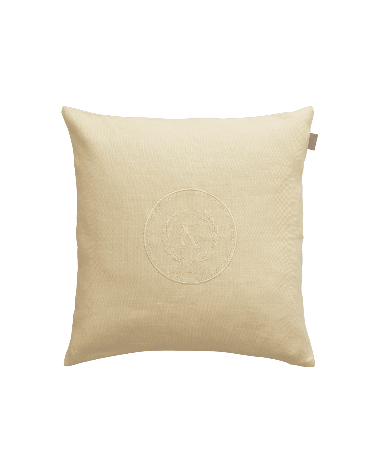 GANT Kissenbezug Tonal Crest Lemon Gelb 50 x 50 cm