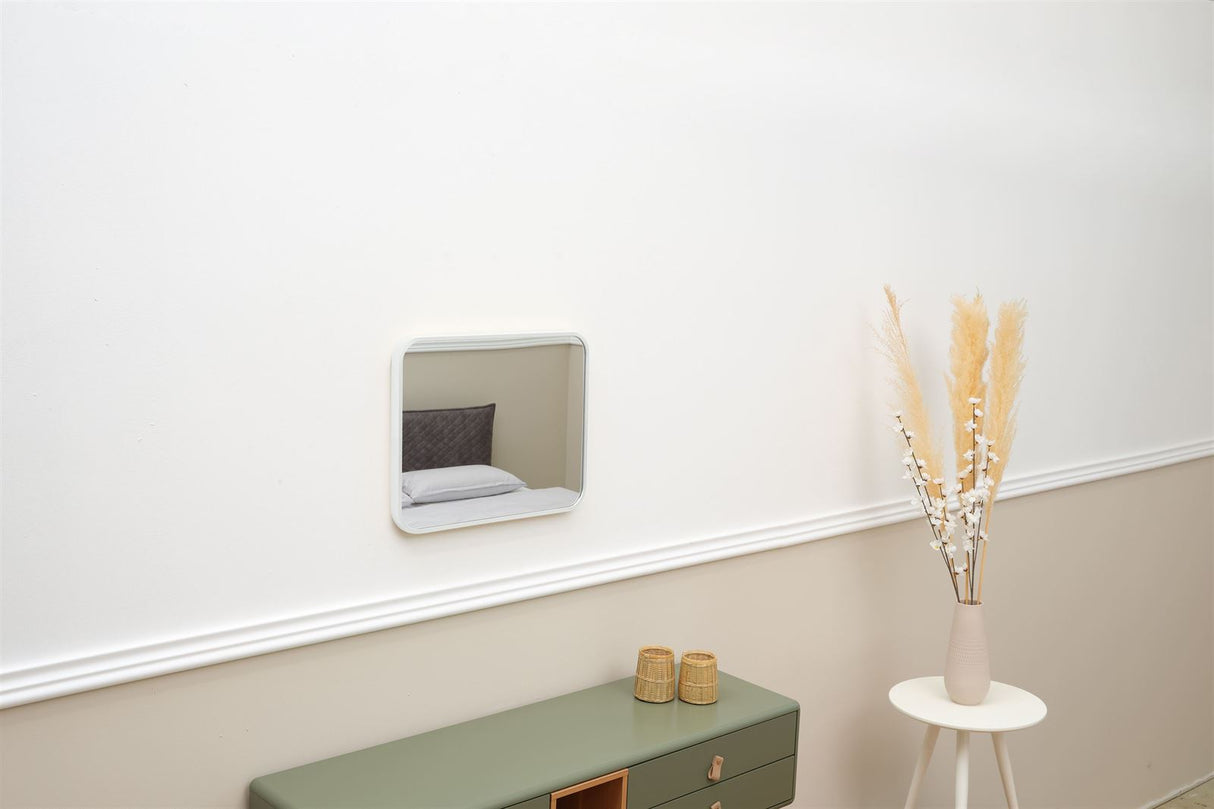 Terra Home Wandspiegel 40x50 weiß Metallrahmen