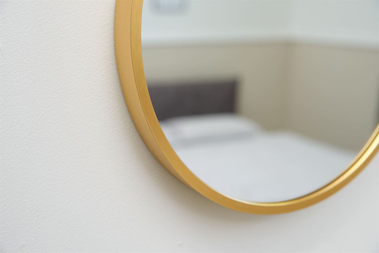 Terra Home Wandspiegel 60x30 gold Metallrahmen