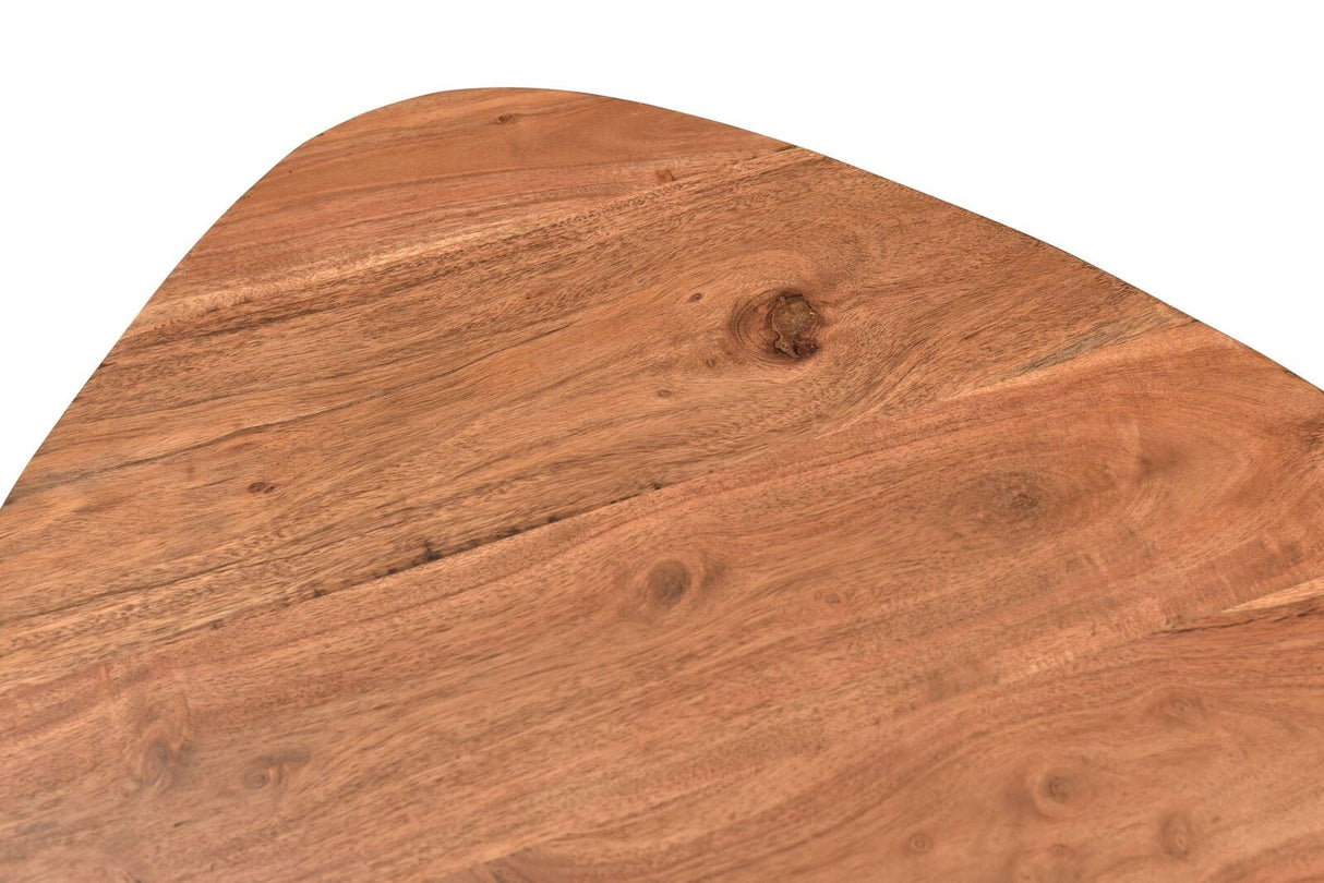 SIT-Möbel Beistelltisch 40 cm x 37 cm x 37 Platte natur, Beine schwarz