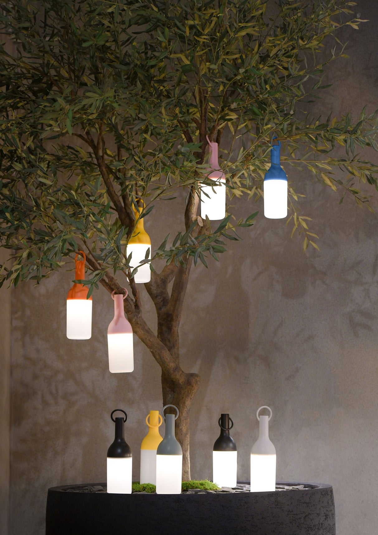 Sompex LED Akku Tischleuchte ELO pink mit Aufhänger dimmbar akkubetrieben