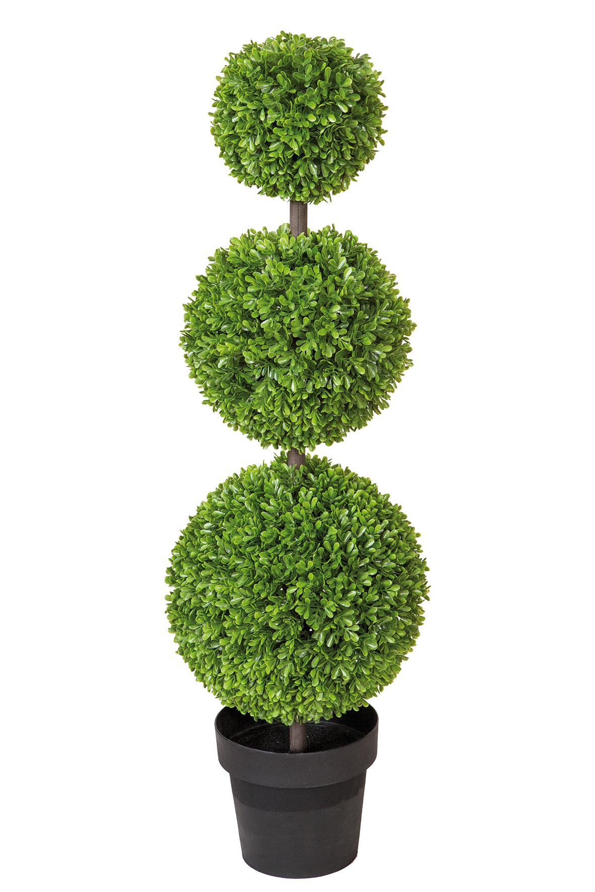 Fink Buchsbaum, Kunstblume Buchs braun, grün Kunstfasern, Kunststoff Höhe 100 cm