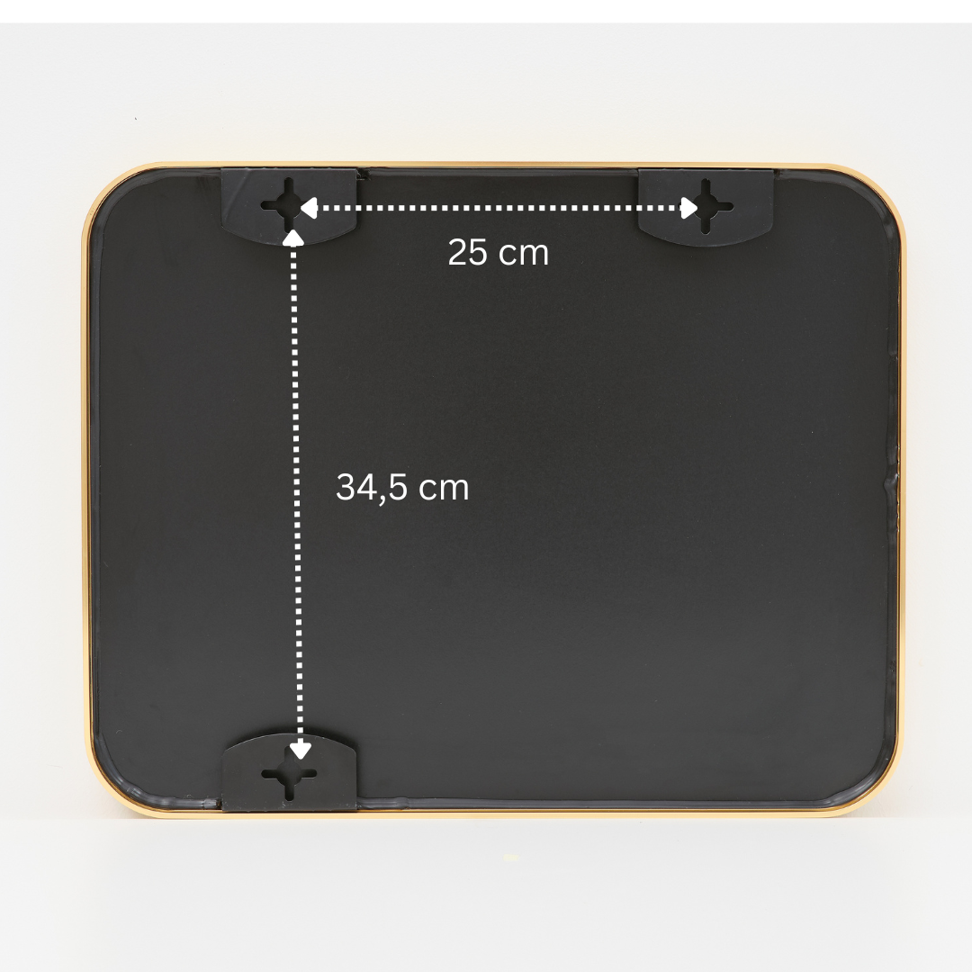 Terra Home Wandspiegel 40x50 gold Metallrahmen