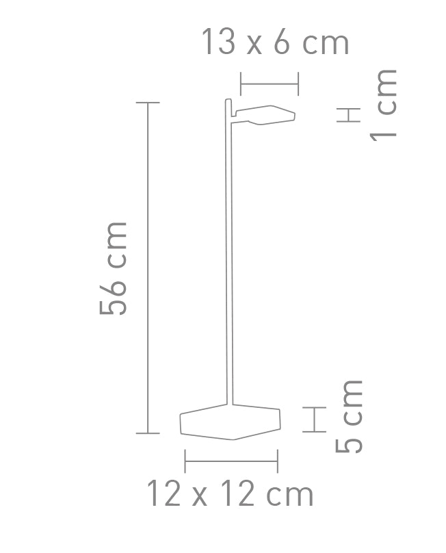 Sompex Tischleuchte Quad Metall silber 5W dimmbar