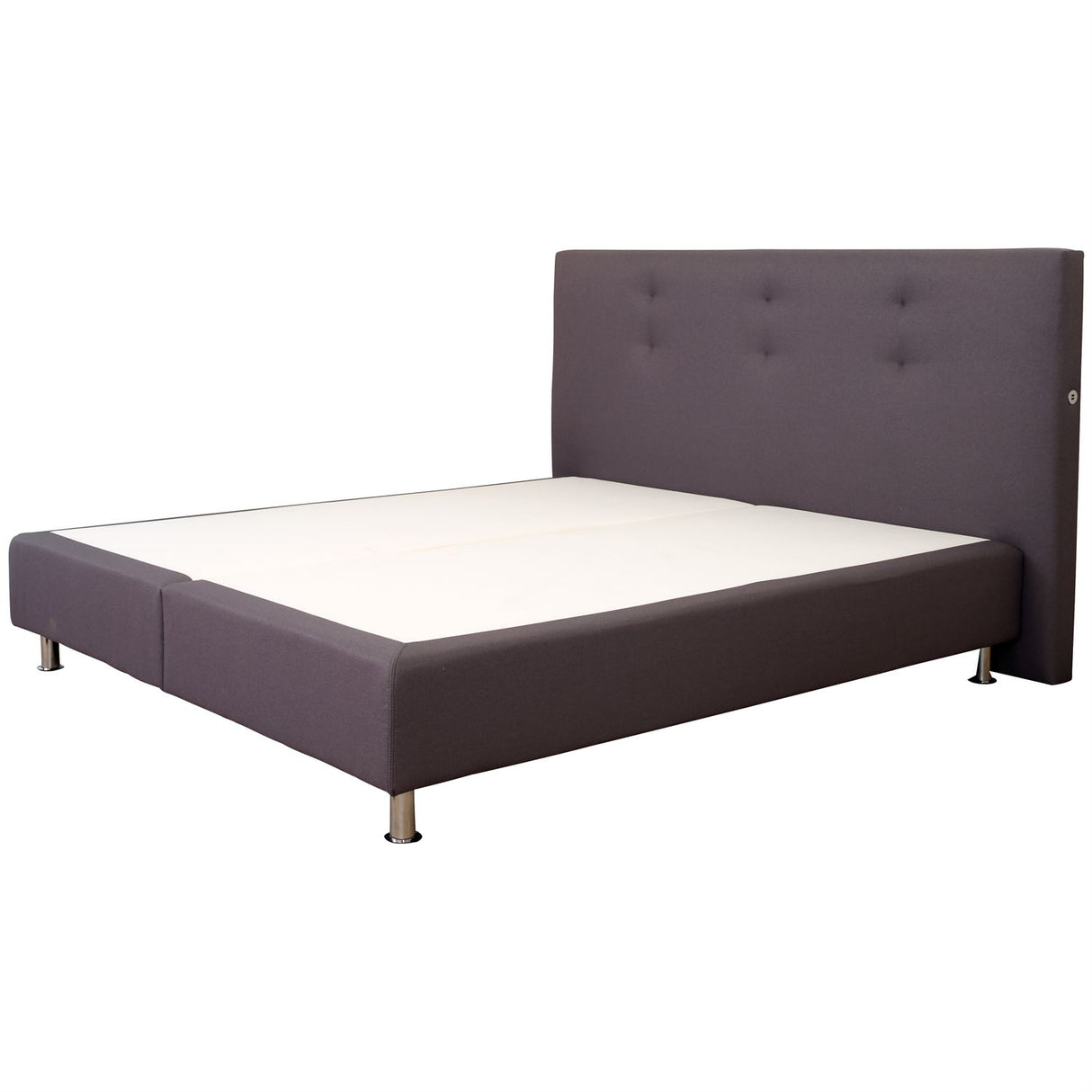Terra Home Boxspringbett Manchester grau, 180x200 cm, H2/H3
