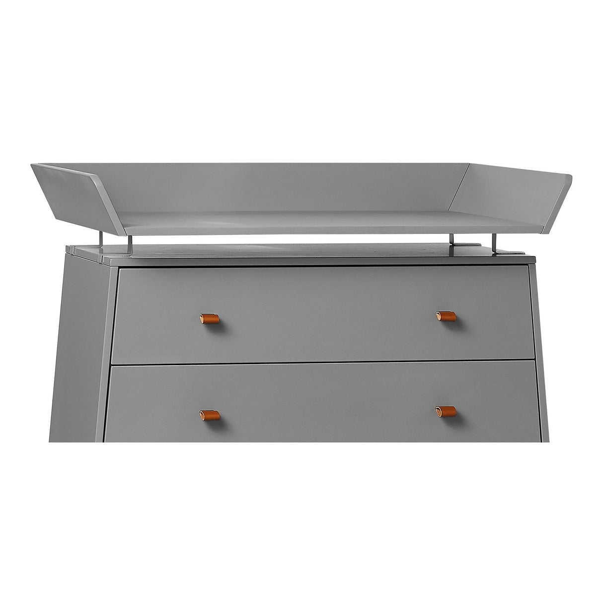 Leander Wickelaufsatz für Luna Kommode Grau 72 cm x 99 cm x 12 cm