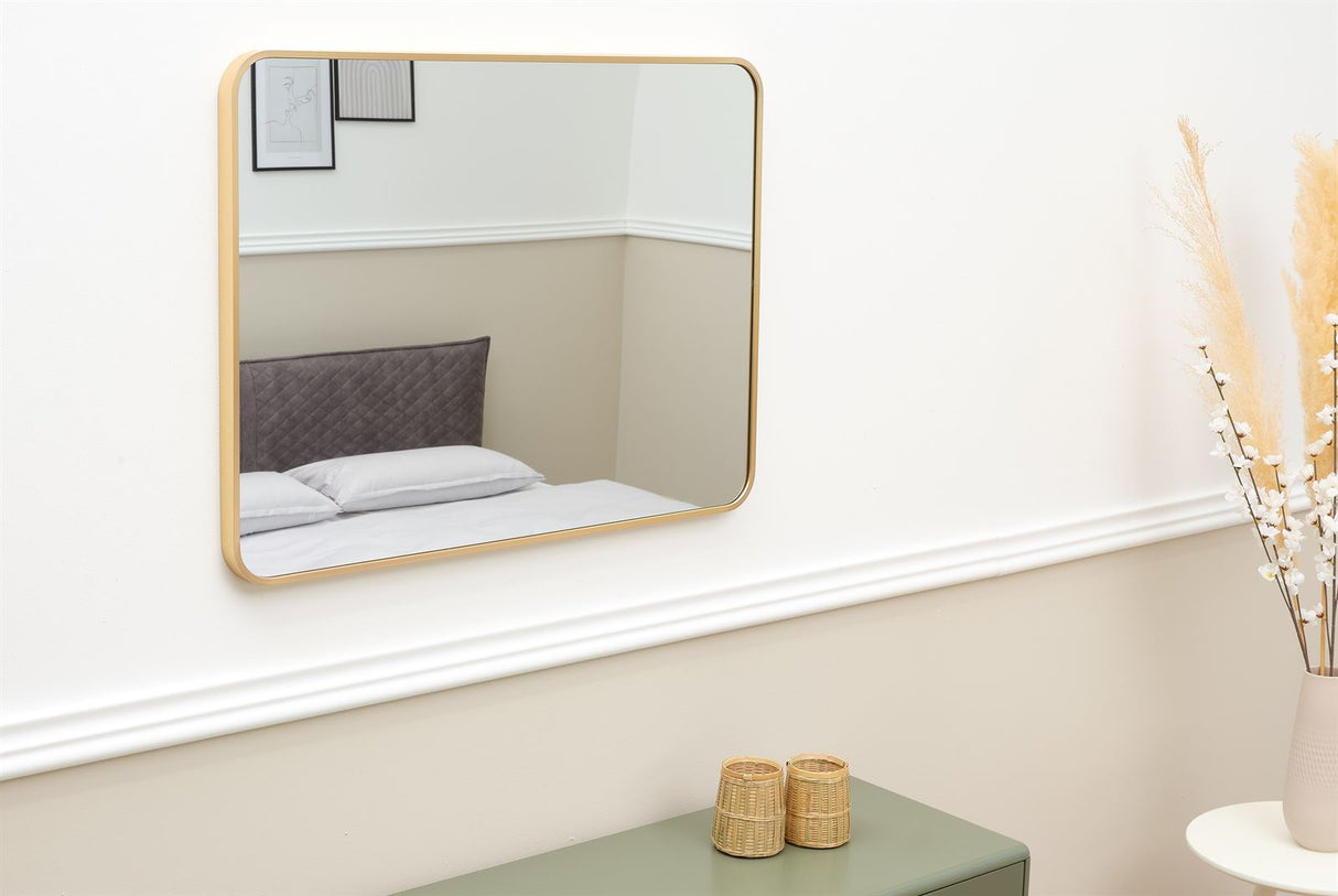 Terra Home Wandspiegel 60x80 gold Metallrahmen