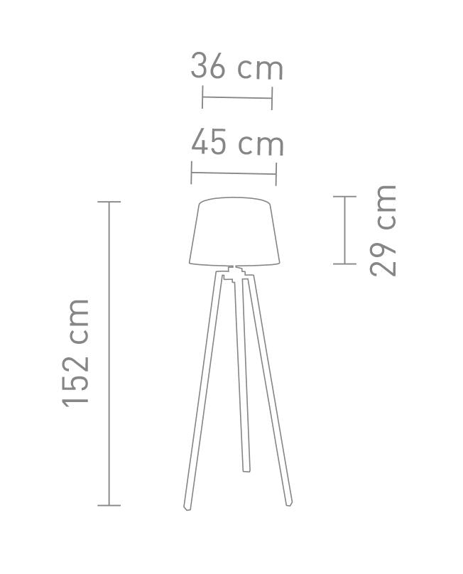 Sompex Stehleuchte Triolo chrom E27