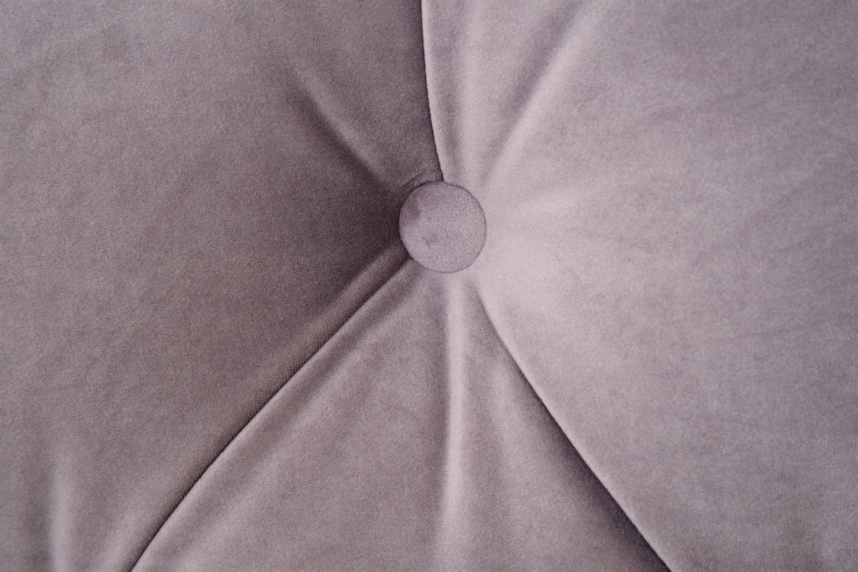 Terra Home Boxspringbett Chesterfield grau, 180x200 cm, H2/H3