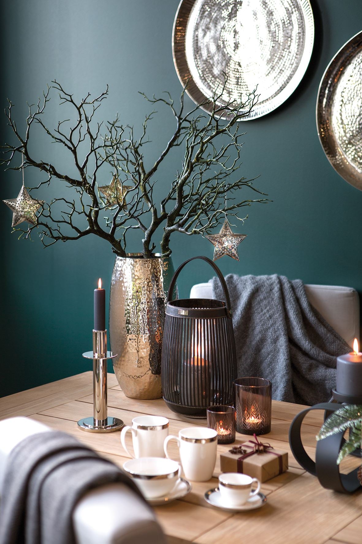 Fink Kunstblume Zweig dunkelgrün Kunstfasern Höhe 0,3 cm