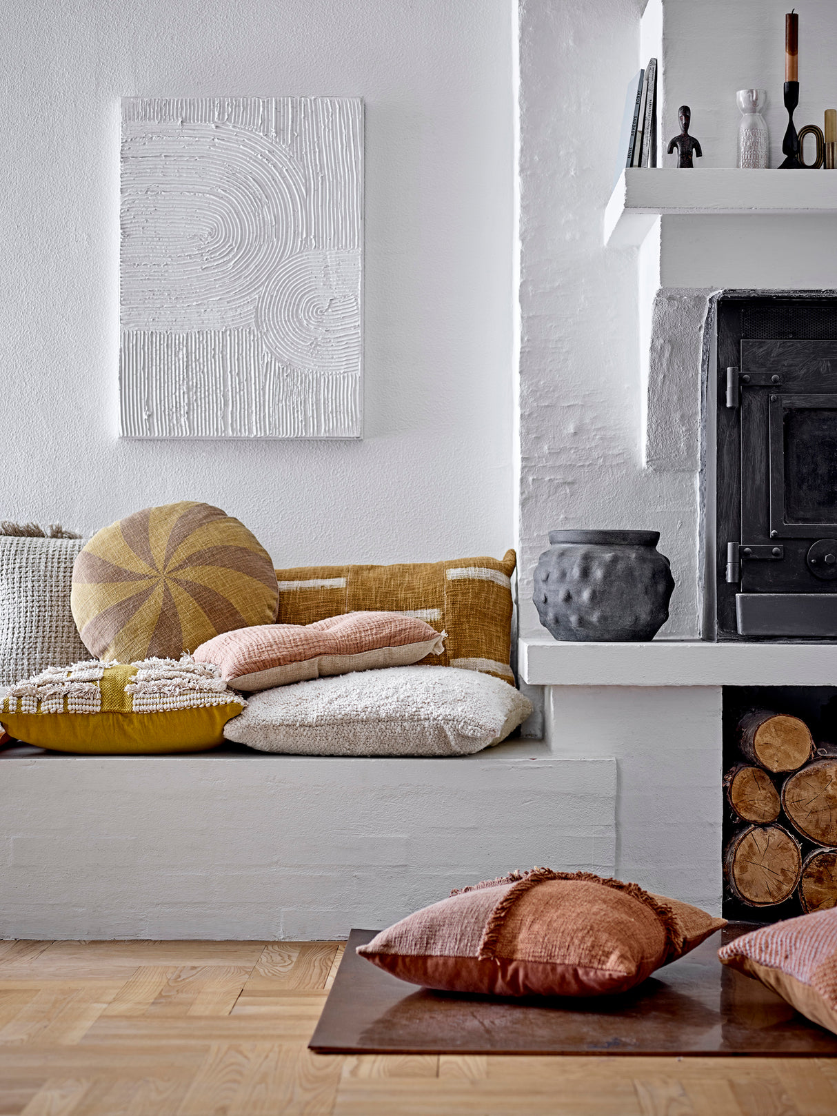 BLOOMINGVILLE Adita Kissen braun