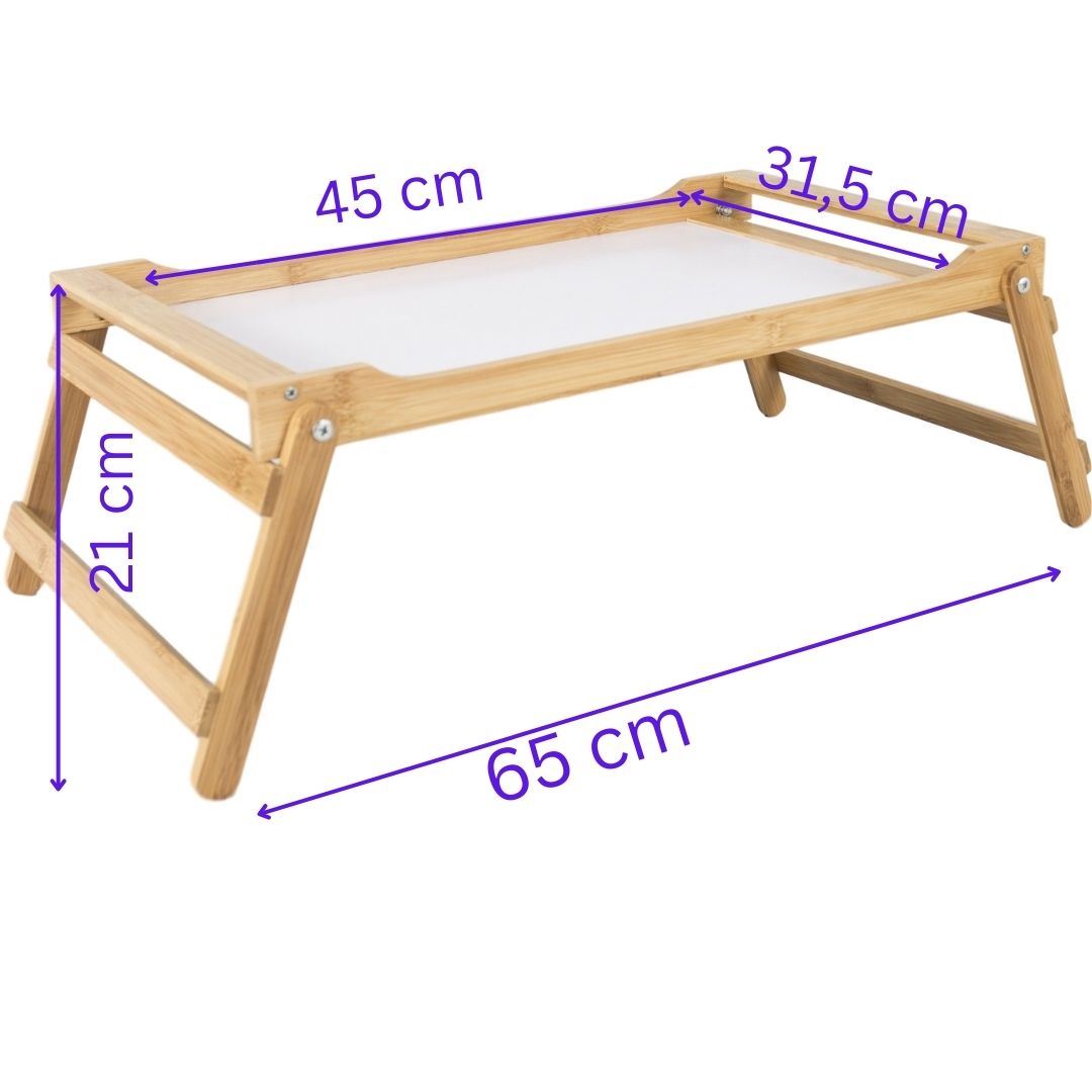 Elbmöbel Betttablett Bambus Klappbar Frühstückstablett Serviertablett Frühstück Tablett