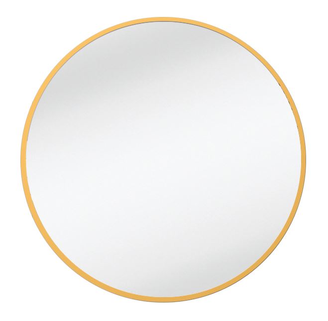 Terra Home Wandspiegel rund 60x60 gold Metallrahmen