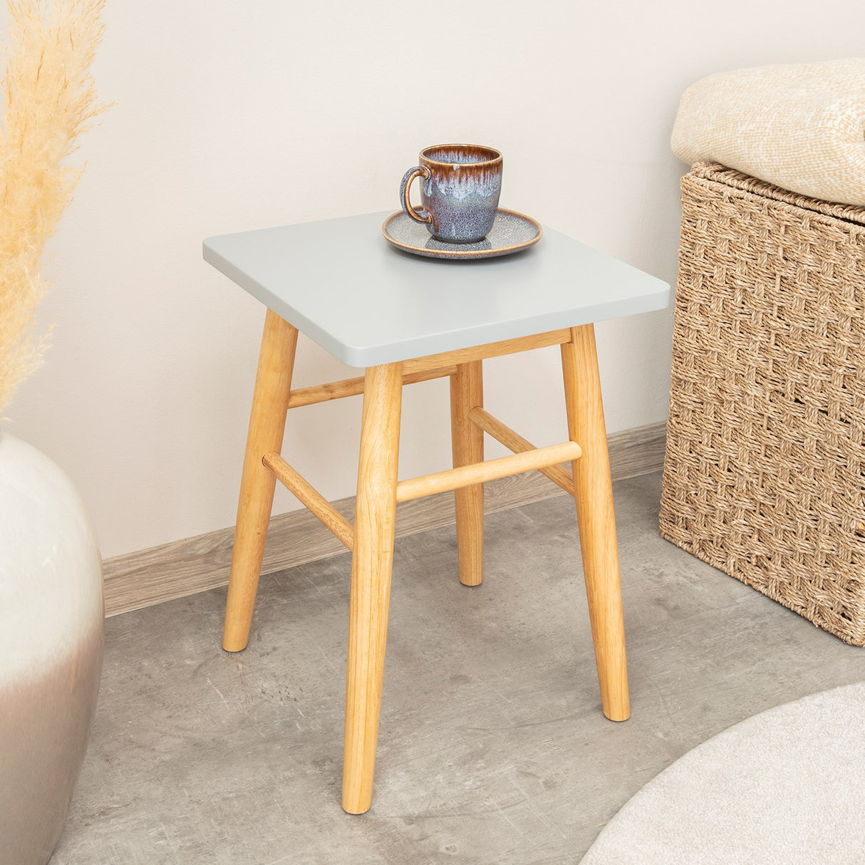 Terra Home Hocker Sund 32 x 32 x 45 cm, Grau