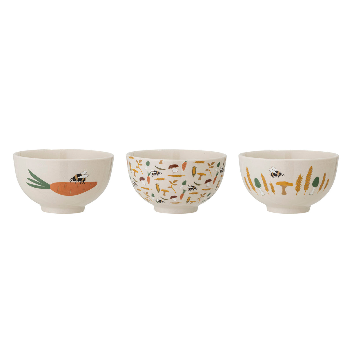 BLOOMINGVILLE MINI Harvest 3er-Set Schalen Natur