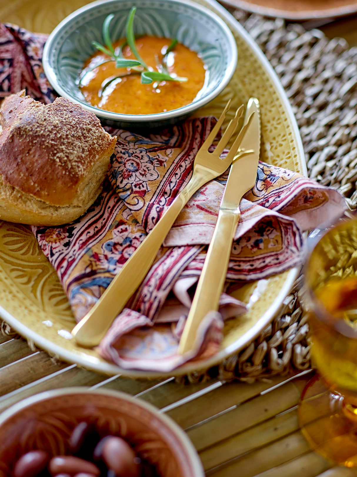 BLOOMINGVILLE Ollin Steakbesteck Gold