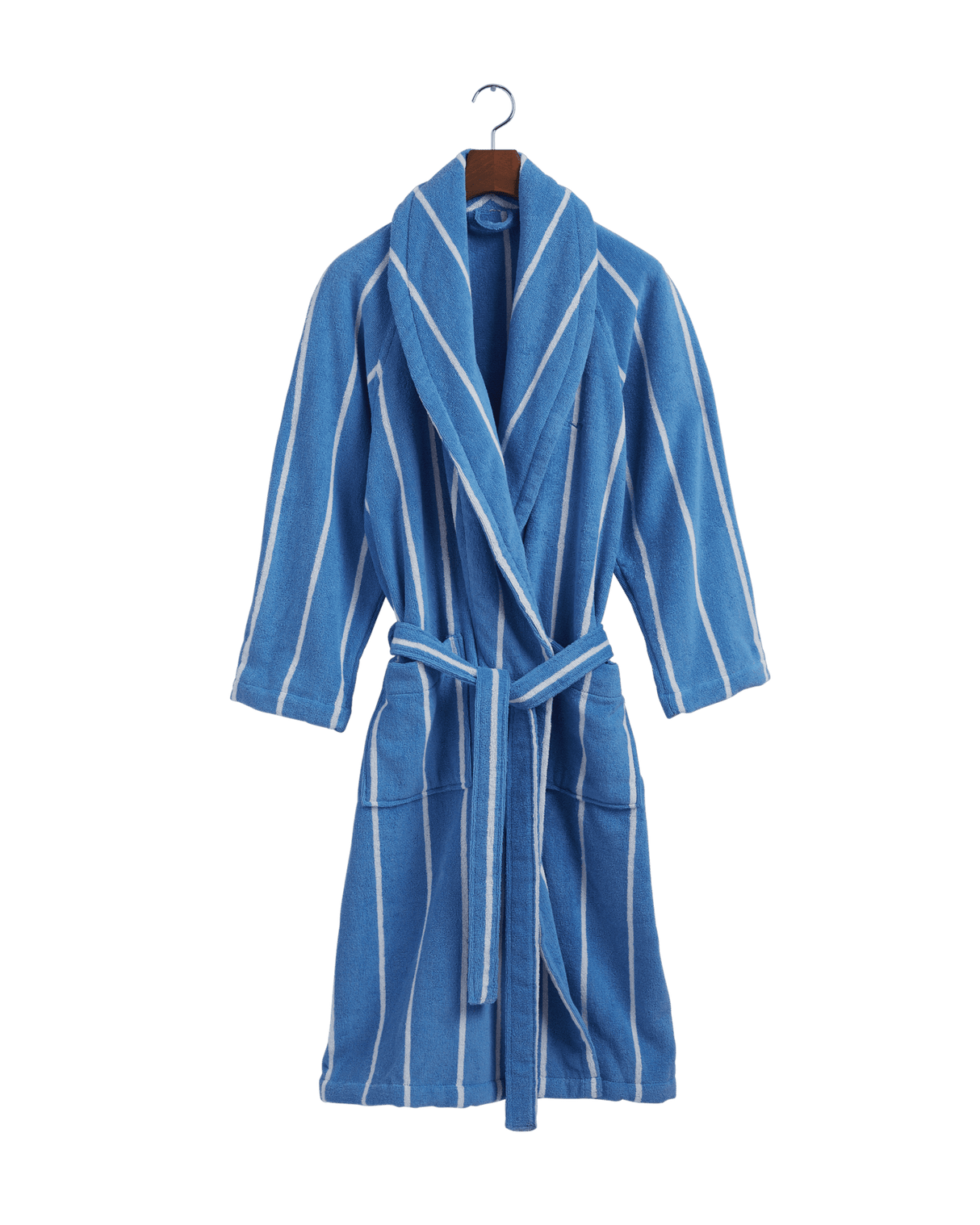 GANT Bademantel Stripe Blue Bell Blau S