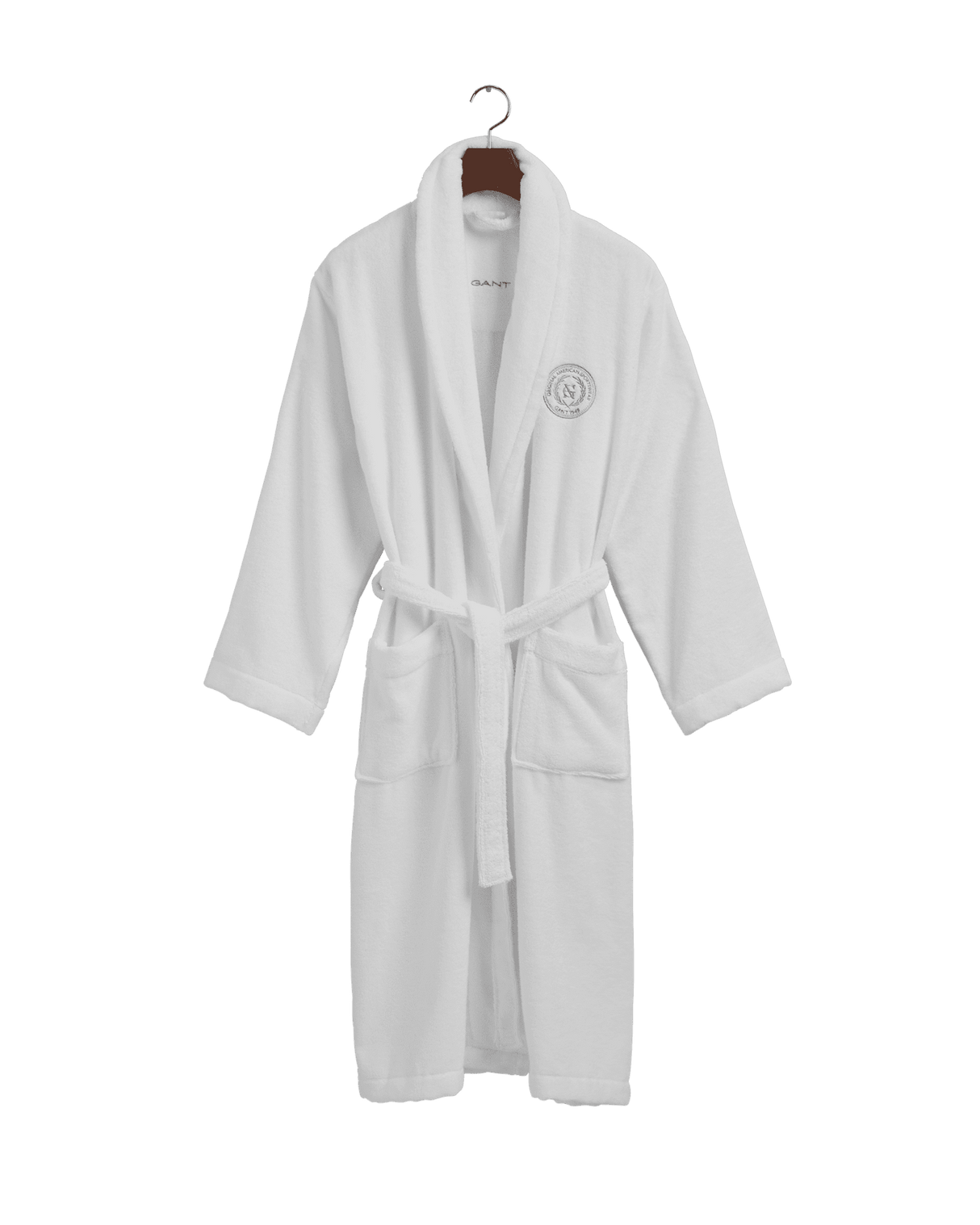 GANT Bademantel Crest White Weiß M