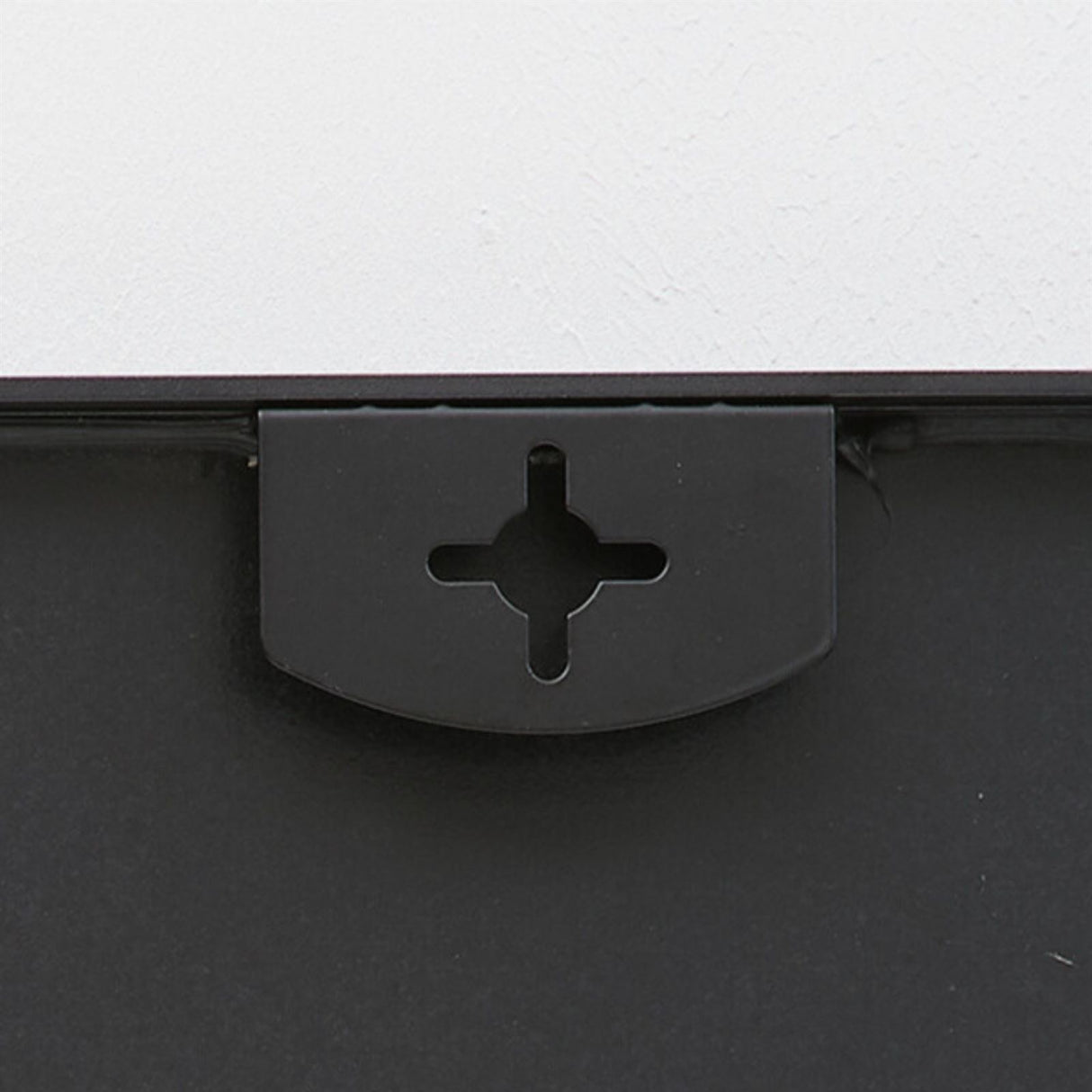 Asymmetrischer Spiegel 46x82 schwarz Alurahmen Schminkspiegel