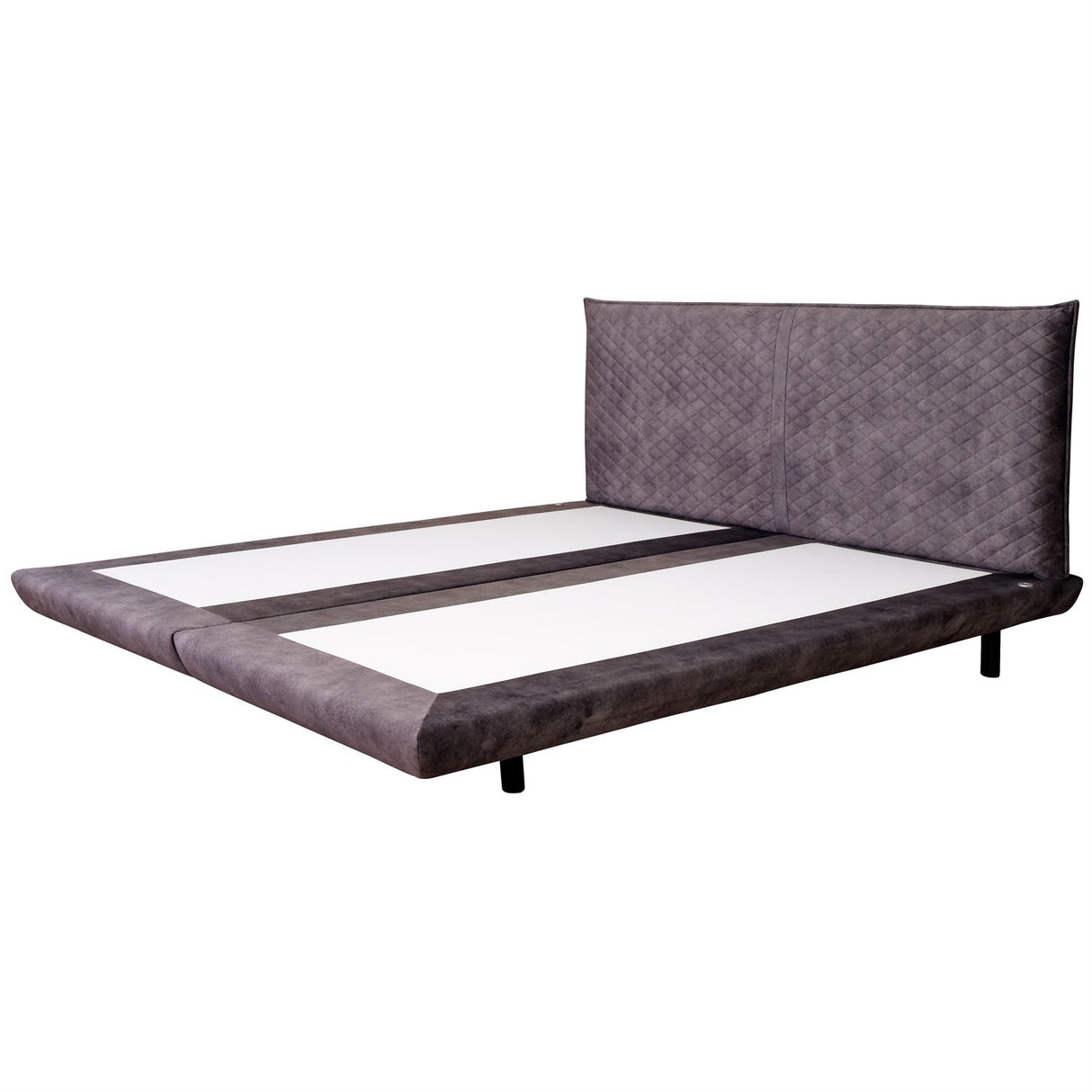 Terra Home Boxspringbett Lyon grau, 180x200 cm, H2/H3