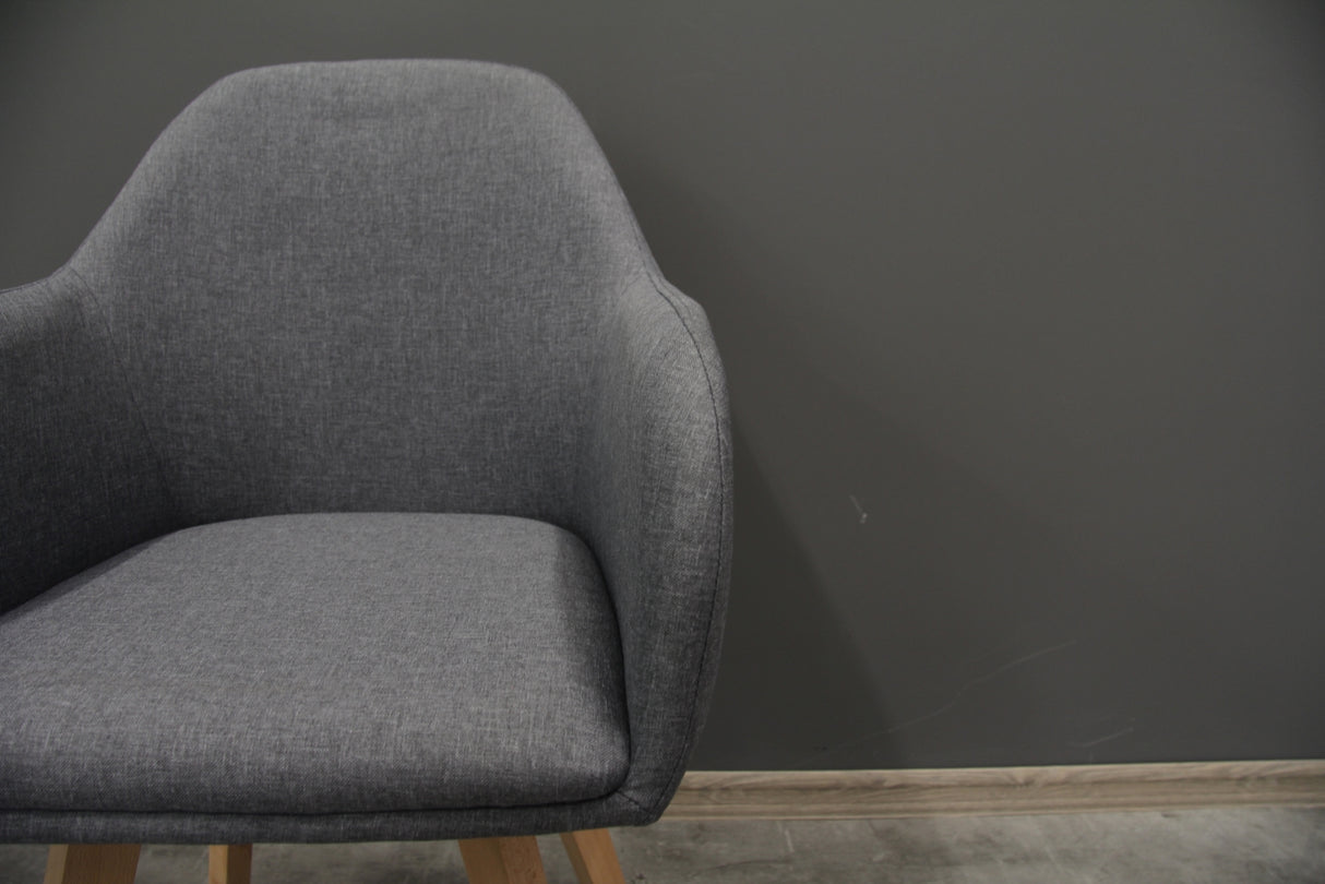 Armlehnstuhl Molde in Dunkelgrau #3350