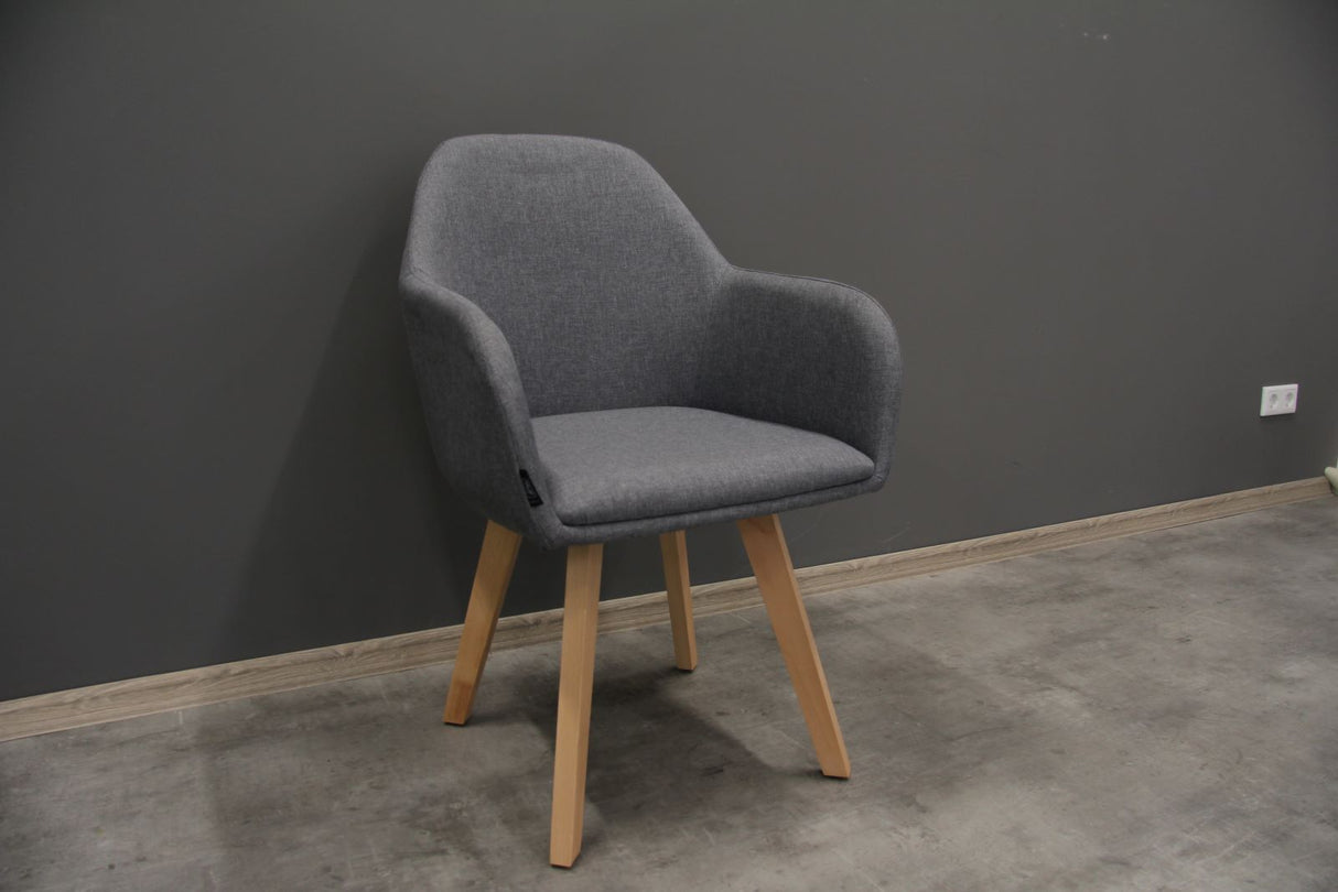 Armlehnstuhl Molde in Dunkelgrau #3350