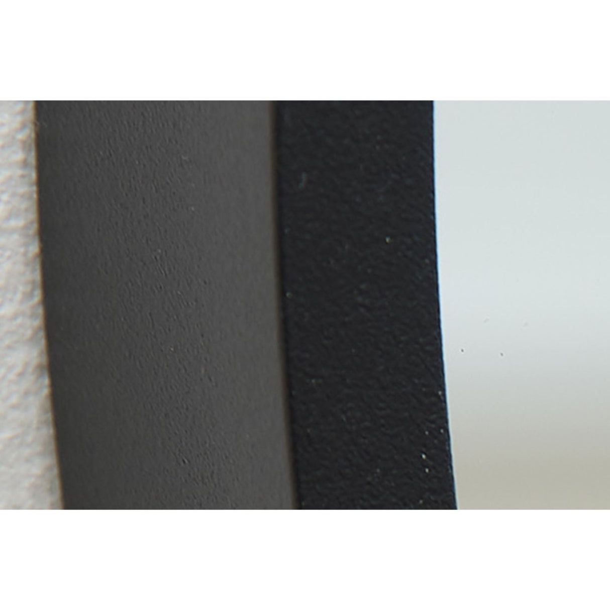 Asymmetrischer Spiegel 46x82 schwarz Alurahmen Schminkspiegel