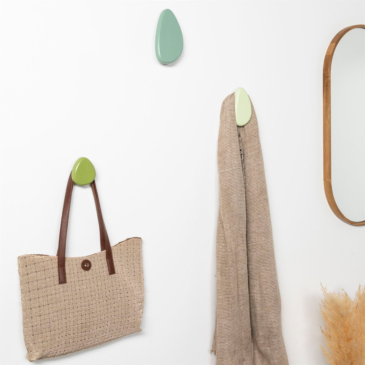 Terra Home Wandhaken Set Grün 3er Set