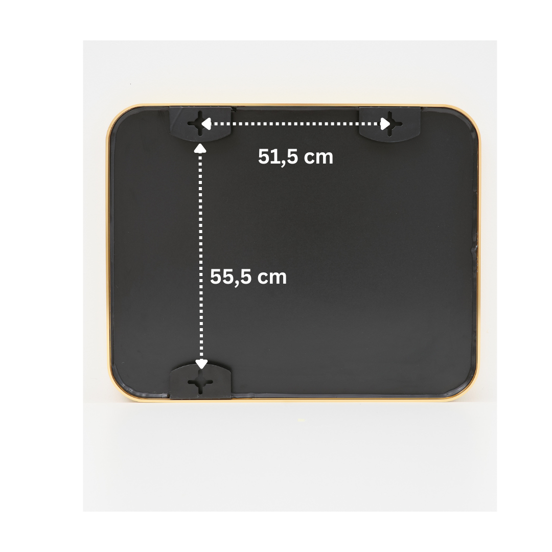Terra Home Wandspiegel 60x80 gold Metallrahmen