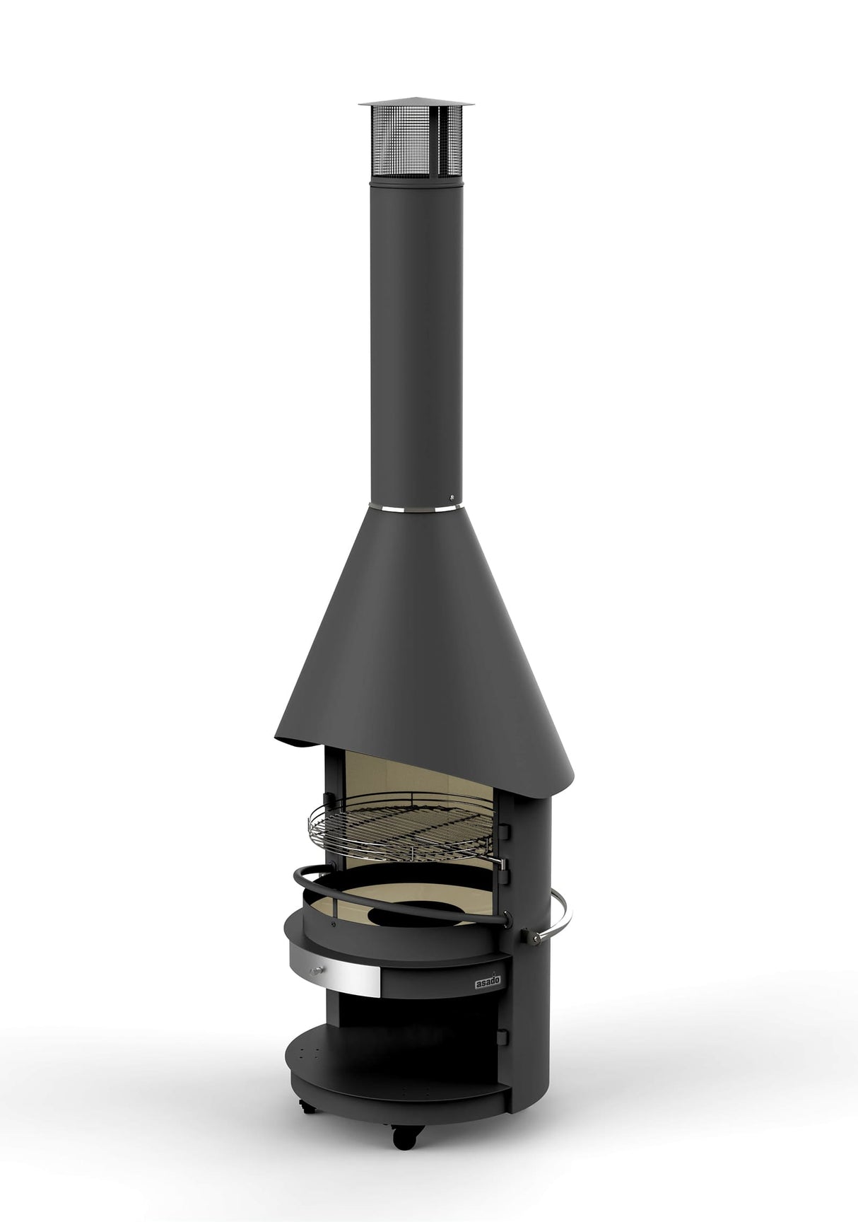 asado® Garten-Grillkamin "Fuego" 70cm - Stahl