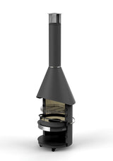 asado® Garten-Grillkamin "Fuego" 70cm - Stahl