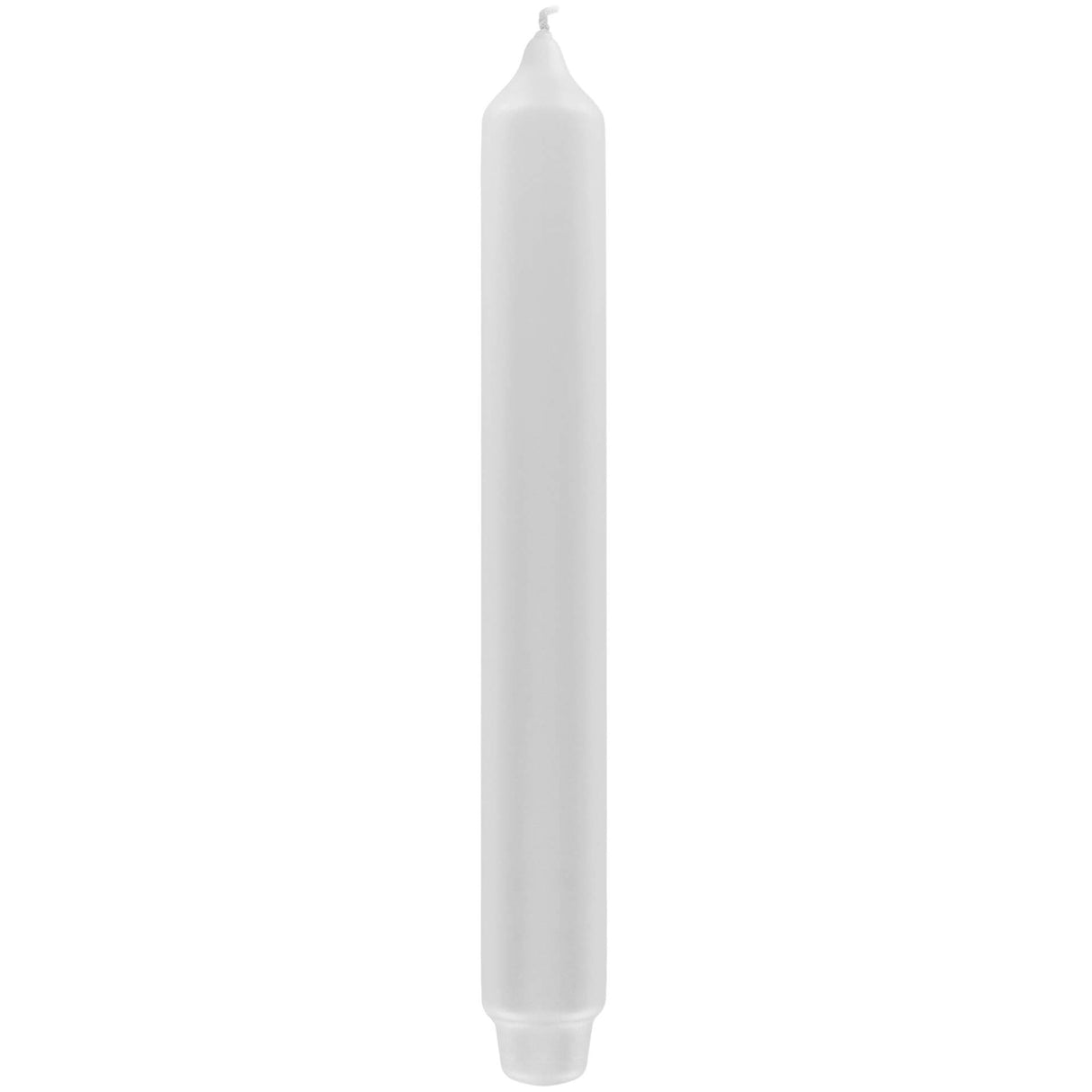 Fink metallic Stabkerze Candle weiß Paraffin Höhe 25 cm