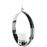 Fink Teelichthalter Colette silber Eisen, vernickelt , Glas Höhe 34 cm