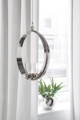 Fink Teelichthalter Colette silber Eisen, vernickelt , Glas Höhe 34 cm