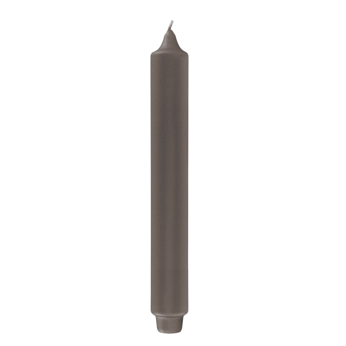 Fink metallic Stabkerze Candle mocca Paraffin Höhe 25 cm