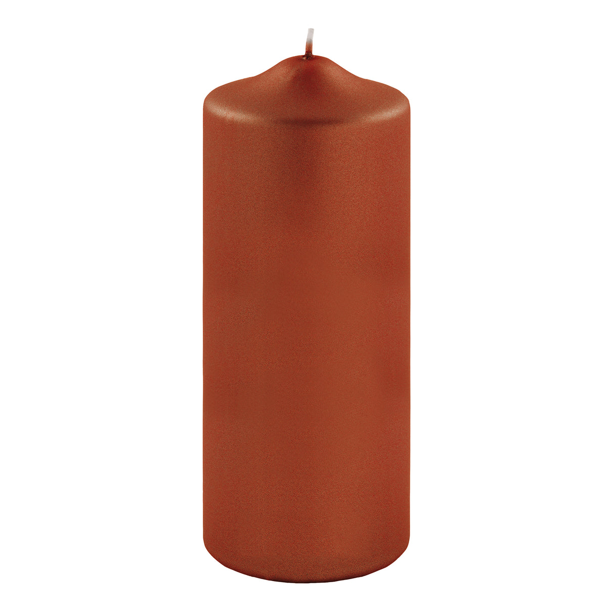 Fink metallic Stumpenkerze Candle terra Paraffin Höhe 20 cm