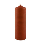 Fink metallic Stumpenkerze Candle terra Paraffin Höhe 25 cm