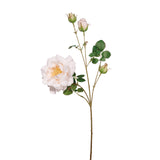 Fink Kunstblume Rose weiß Kunstfasern Höhe 64 cm