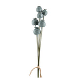 Fink Kunstblume Mohnkapsel grau Kunstfasern Höhe 67 cm