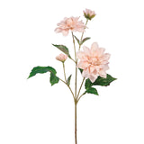 Fink Kunstblume Dahlie rose, weiß Kunstfasern Höhe 64 cm