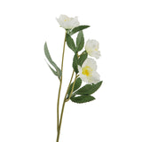 Fink Kunstblume Christrose grün, weiß Kunstfasern Höhe 35,5 cm