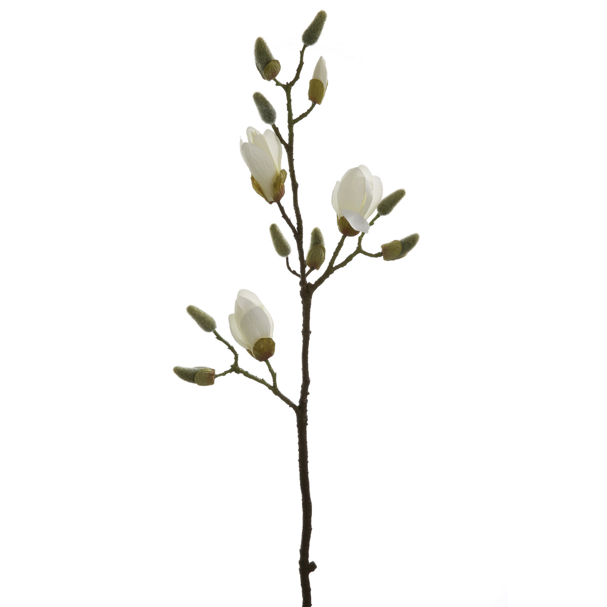 Fink Kunstblume Magnolienzweig weiß Kunstfasern Höhe  cm