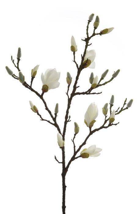 Fink Kunstblume Magnolienzweig weiß Kunstfasern Höhe  cm