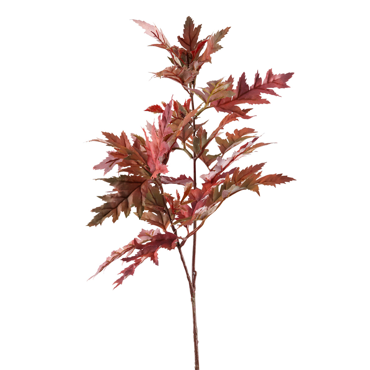Fink Kunstblume Blatt dunkel rot Kunstfasern Höhe 70 cm